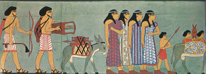 Asiatiques dans le tombeau de Khnoumhotep